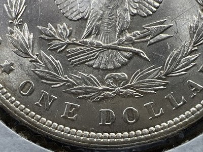 1897 P $1 Morgan Silver Dollar VAM 6A Pitted Reverse & Obverse Struck Thru Error