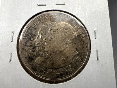 1923 S Monroe Doctrine Centennial Silver Commem Half Dollar Coin AU About Toned
