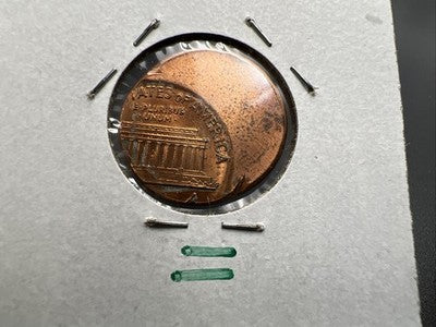 1989 1c Lincoln Memorial Cent Penny 50% Off Center BU UNC sk#3A