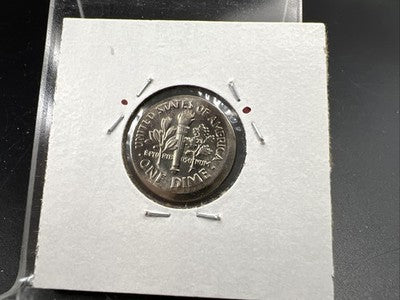 Large Broadstrike 1987 P 10c Roosevelt Dime Error Coin CH BU UNC