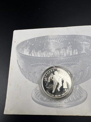 1993 Stanley Cup NHL Hockey Canada Commemorative Proof Silver Dollar in Envelope