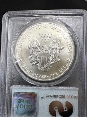 World Trade Center Recovery 2001 1 OZ ASE Ground Zero Silver Eagle PCGS Gem SK#E