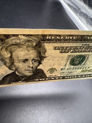2013 $20 FRN Federal Reserve Note VF Circulated Neat Serial # 40546666