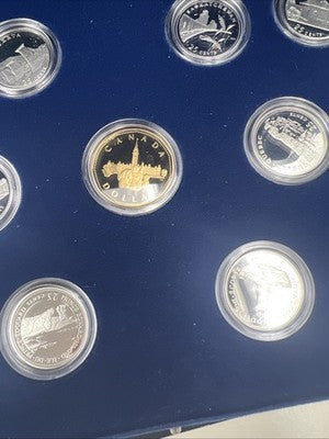 Canada Proof 1992 125th Confederation Anniversary Silver Quarters Set #4d