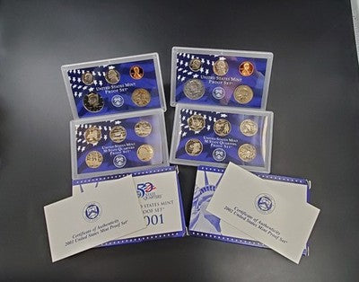 1999 - 2009 U.S. Mint Proof Set 11 Sets w/ COAs CLAD - Free Ship USA