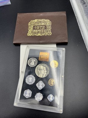 1972 India Proof 9 Coin Set