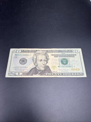 2017 Star * $20 FRN Federal Reserve Note VF Very Fine Circ #861