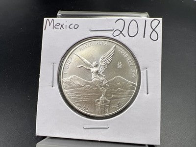 2018 1 Oz Silver Mexico Libertad One Ounce Coin Gem BU