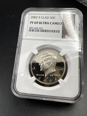 2002 S 50c Kennedy Proof 50c Copper Nickel Half Dollar NGC 33 Club PF69 UCAM #29