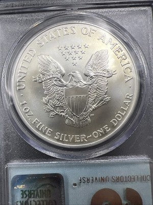 World Trade Center Recovery 2001 1 OZ ASE Ground Zero Silver Eagle PCGS Gem SK#B