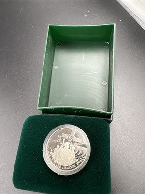 1984 Jacques Cartier Commemorative Nickel (Ni) Proof Dollar w/ Box