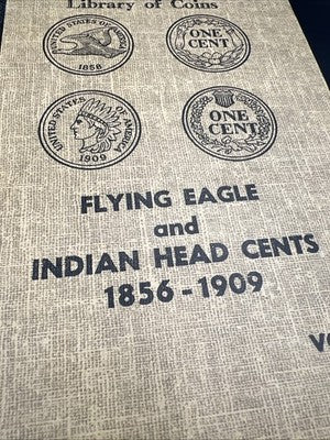 Library of Coins Flying Eagle and Indian Cents Used Coin Album EMPTY