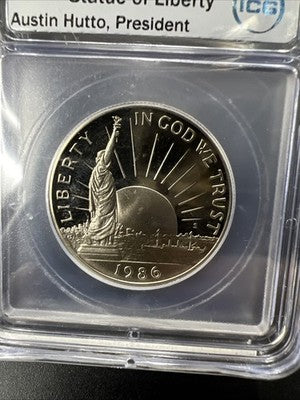 1986 S 50c Statue of Liberty Half Dollar Coin ICG Gem Proof Certified #23