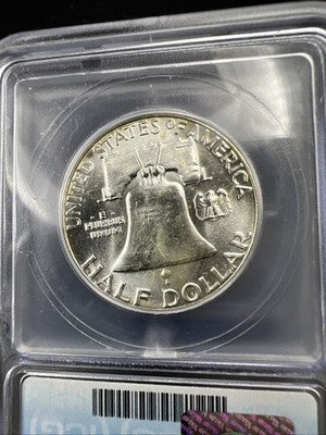 1963 50c Franklin Silver Half Dollar Coin ICG MS65 #104