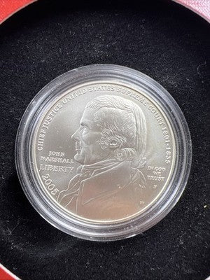 2005 John Marshall Silver Dollar Coin & Chronicles US Mint Set Gem BU $1 Coin #A