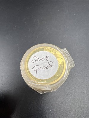 2008 S 25 Coin Proof Sacagawea Dollar Coin Roll