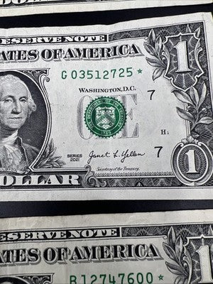 $1 Bill Collector's Lot 1957 $1 1963 B $1 1963 A $1 2013 * $1 2017 * $1 2021 *