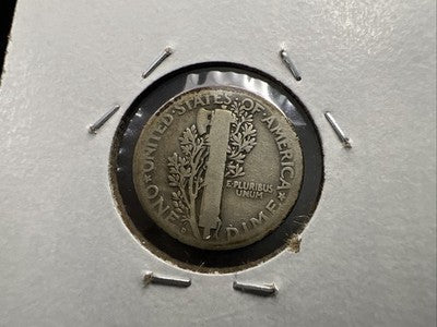 1921 D 10c Mercury Silver Dime Coin CH AG About Good Semi Key Date