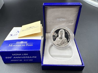 2003 France Silver Proof 1.5 Euro Mona Lisa Commemorative