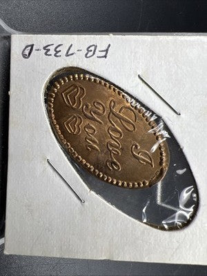 I Love You Elongated Wheat Cent Penny Coin