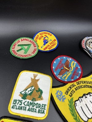 Lot of 19 Boy Scout Patches Talladega Cumberland Caves +