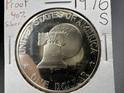 1976 $1 Ike Eisenhower 40% silver Dollar Coin Gem Proof SK#a