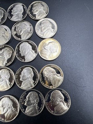 1994 S 5c Proof Jefferson Nickel 40 Coin Roll Choice Proof