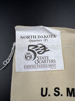 U.S. Mint Bag of 100 2006 P 25c North Dakota State Statehood Quarter Coin BU UNC