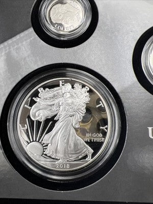 2018 Limited Edition US Silver Proof Set Complete w/ Box COA sku#B