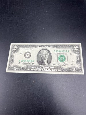 1976 $2 FRN Bicentennial Federal Reserve Note Choice Unc #540 Atlanta District