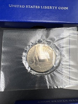 1986 D 50c Statue of Liberty Commemorative Copper Nickel Half Dollar Coin BU OGP