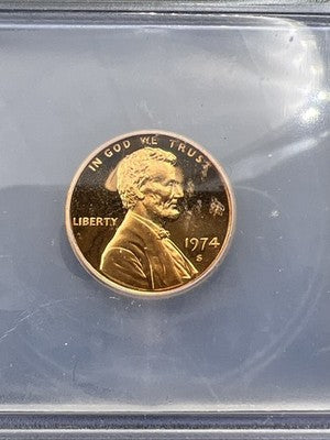 1974 S 1c Lincoln Memorial Cent Penny ICG PR69 DCAM #309