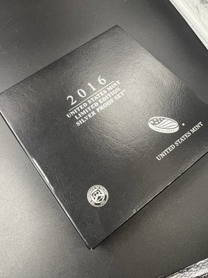 2016 Limited Edition US Silver Proof Set Complete w/ Box COA SK#e