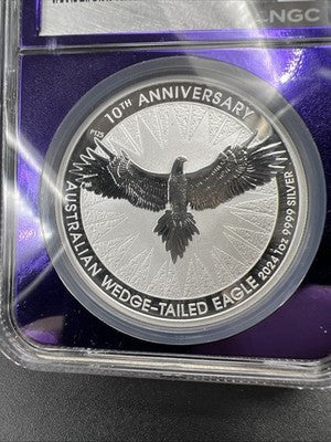2024 Wedge Tailed Eagle Australia 1 Oz Silver Coin NGC MS70 #049