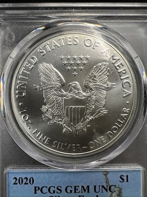2020 ASE American Silver Eagle David Bowers Signature New York City Gallery PCGS
