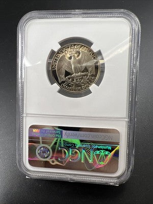 1983 S 25c Washington Clad Proof Quarter Coin PF68 UCAM #47 NGC South Beach Slab
