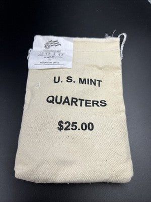 U.S. Mint Bag 100 2010 D Yellowstone ATB Quarter Coins BU UNC