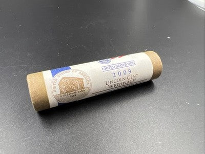 50 Coin US Mint BU Roll 2009 D Birthplace Log Cabin Lincoln Commemorative Cents