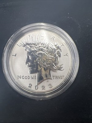 2023 Reverse Silver Proof Morgan & Peace Dollar Set OGP Box COA