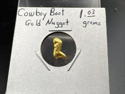 1 Gram Australia Gold Cowboy Boot Nugget