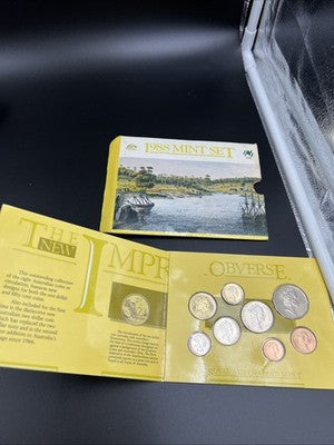 1988 Australian Mint Coin Set used packaging