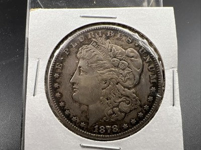 1878 S $1 Morgan Silver Dollar Coin EF XF Extra Fine Circ Some Toning SK#a
