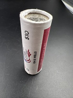 US Mint Certified 2025 D Ida B Wells Women's Quarter 40 Coin BU Roll
