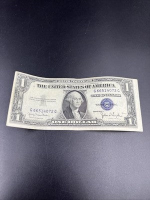 1935 D $1 Narrow Margin One Dollar Silver Certificate VF Very Fine #72