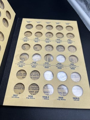 Library of Coins Flying Eagle and Indian Cents Used Coin Album EMPTY