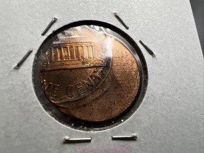 1989 1c Lincoln Memorial Cent Penny 60% Off Center BU UNC sk#4B