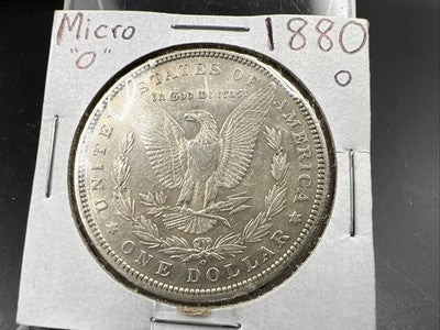 1880 O Morgan Dollar Coin Micro o Variety Morgan Dollar XF EF Details SK#A