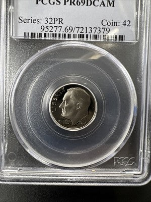 1994 S 10c Roosevelt Dime Coin PCGS PR69 DCAM #79