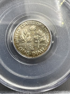 1953 D 10c Roosevelt Silver Dime Coin PCGS MS66 #322 Some Toning