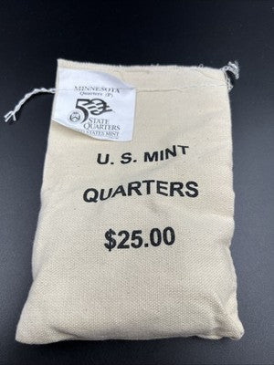 U.S. Mint Bag of 100 2005 P 25c Minnesota State Statehood Quarter Coins BU UNC